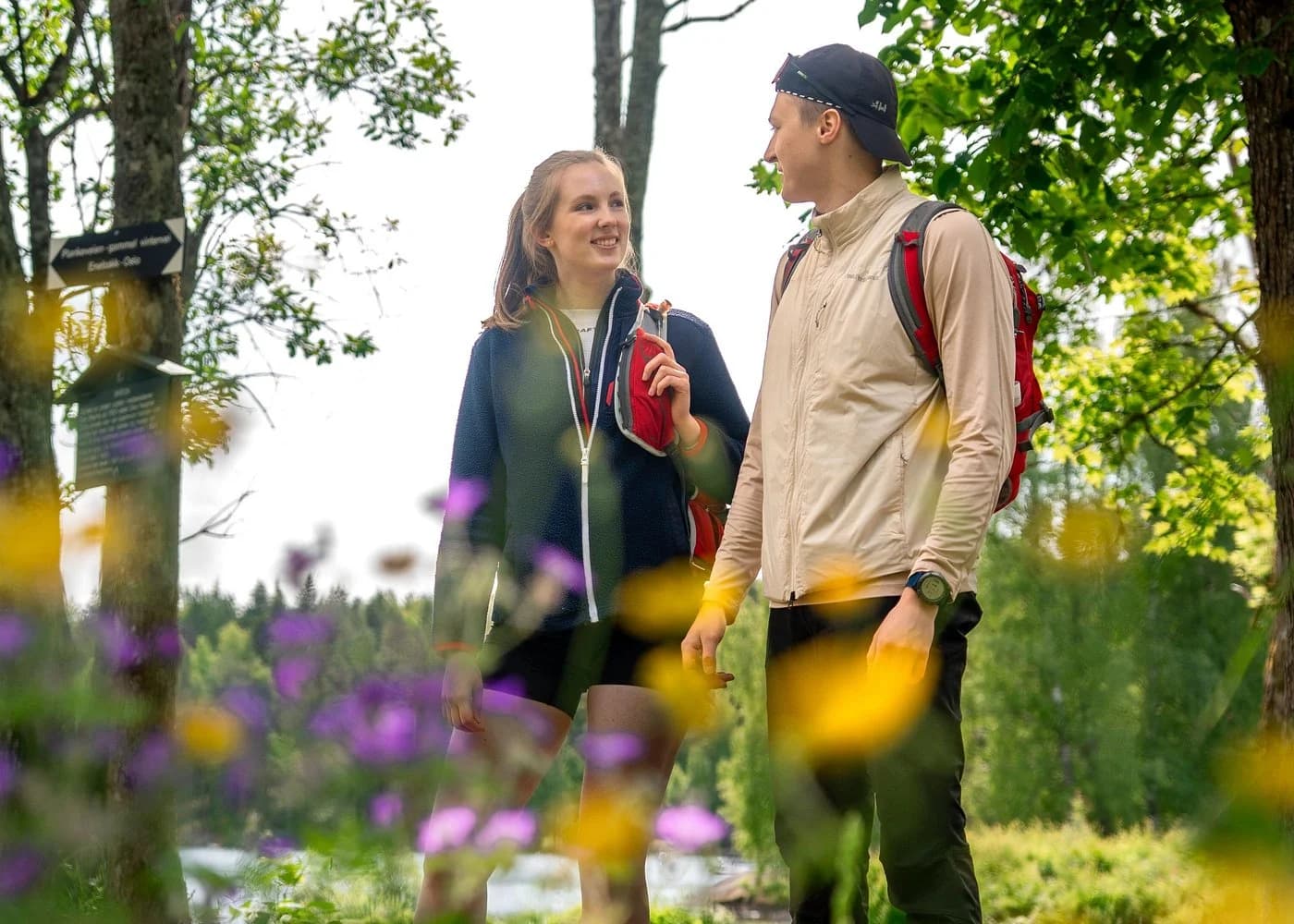 Hikers enjoying the trail